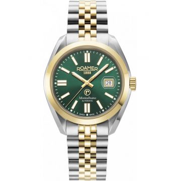 Ceas de barbati  996983 47 75 20 - clasic - verde - potrivit pentru cupluri
