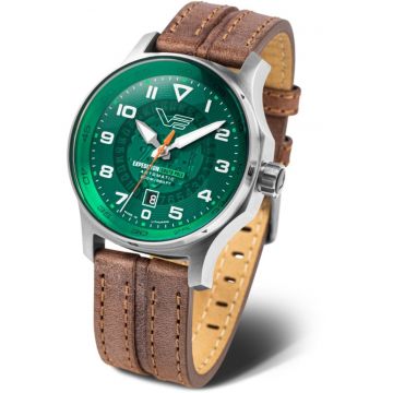 Ceas de barbati -  YN55-592A759 - verde - clasic - rezistent la apa