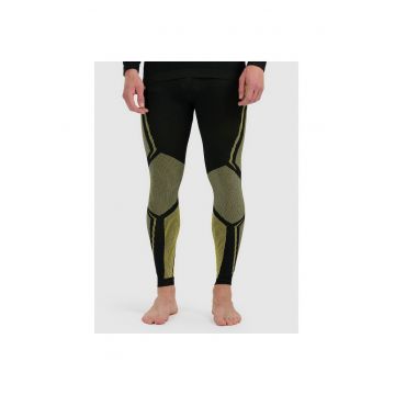 Pantaloni  poliesterwqfwqd - Negru/Galben