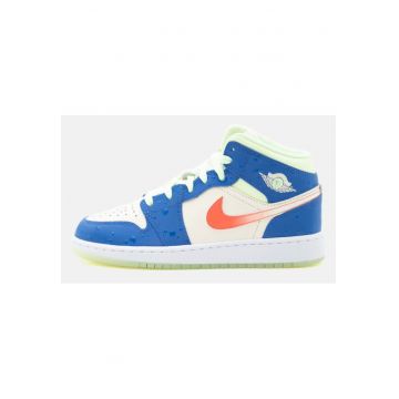 Pantofi sport dama - Air  1 Mid “Game Royal Barely Volt Infrared” II1258-400 - Albastru