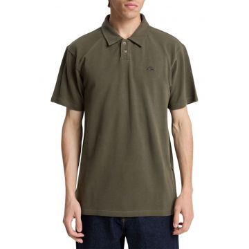 Polo clasic din bumbac cu logo - Verde