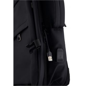 Rucsac din material textil cu multiple compartimente
