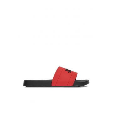 Slapi barbati -  rosu - material sintetic -