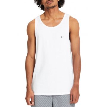 Top alb cu logo discret