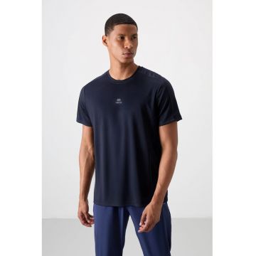 Tricou barbati -  croiala regulara - guler rotund - bleumarin - poliester