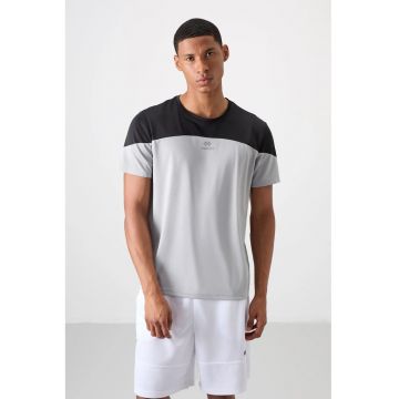 Tricou  barbati - guler rotund 100% poliester gri