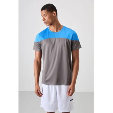 Tricou  barbati - guler rotund - gri - 100% poliester