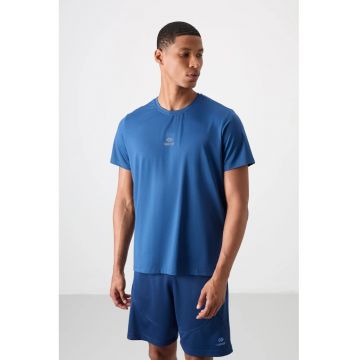 Tricou  maneca scurta - logo aplicat - Moroccan Blue - poliester-elastan