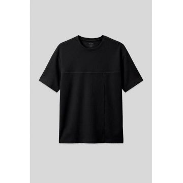 Tricou  Oversized - Negru - poliester-lycra