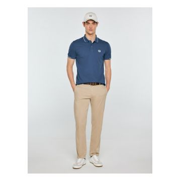 Tricou polo cu detaliu logo in piept