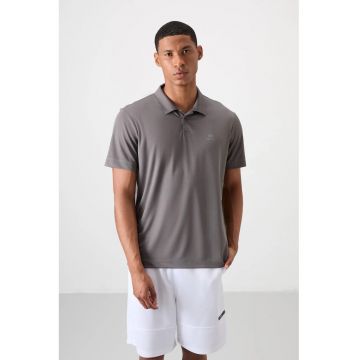 Tricou Polo  Gri Ardezie - Broderie Logo - 100% poliester