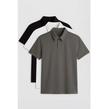 Tricouri barbati -  tricou polo - multicolor - bumbac-elastan