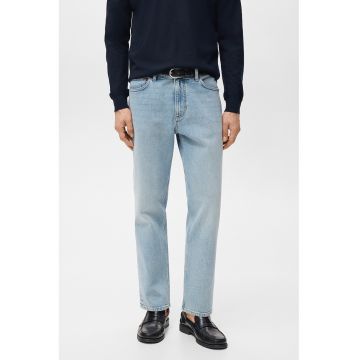 Blugi crop conici - Albastru glaciar