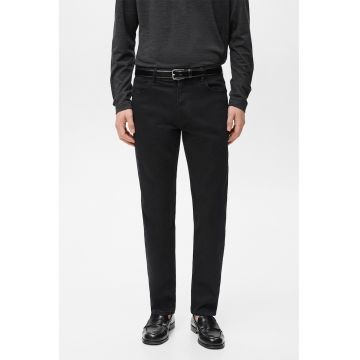 Blugi skinny cu talie medie - Negru stins