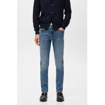 Blugi slim fit - Albastru deschis melange
