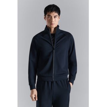 Bluza de trening regular fit cu fermoar - Bleumarin