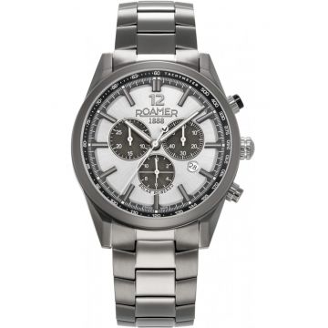 Ceas de barbati  973981 44 15 20 - gri sportiv - din titan