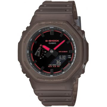 Ceas unisex  GA-2100K-5AER - maro - sportiv - rezistent la socuri
