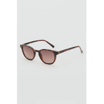 Ochelari de soare rotunzi - Negru/Maro