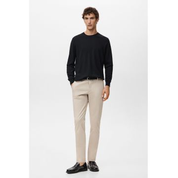 Pantaloni Chino cu croiala slim-fit Barna - Bej deschis