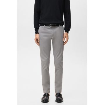 Pantaloni Chino cu croiala slim-fit Barna - Gri deschis
