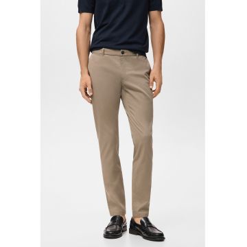 Pantaloni Chino cu croiala slim-fit Barna - Maro taupe deschis