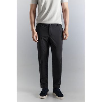 Pantaloni chino slim fit cu finisaj rezistent la apa - Gri inchis