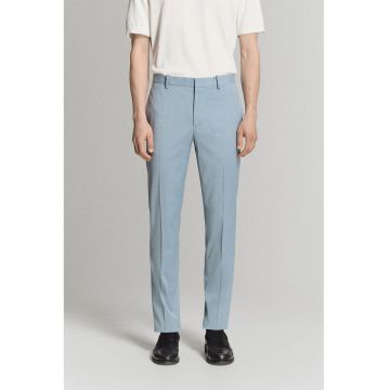 Pantaloni eleganti cu croiala super slim-fit - Albastru deschis