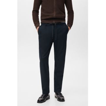 Pantaloni jogger conici cu snur - Albastru ultramarin
