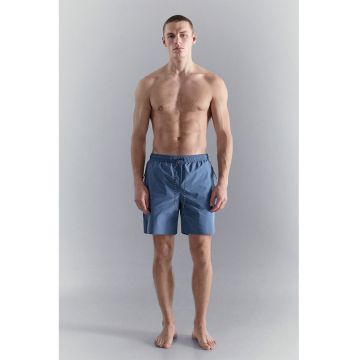 Pantaloni scurti de baie cu snur in talie - Albastru lavanda