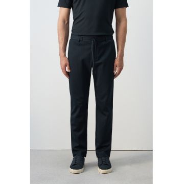 Pantaloni slim fit din amestec de lana - Albastru ultramarin