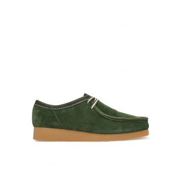Pantofi barbati -  piele naturala - verde