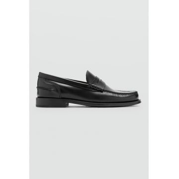 Pantofi loafer de piele - Negru
