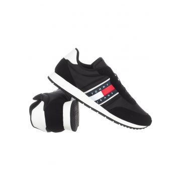 Pantofi sport cu insertii din piele Classic Runner -