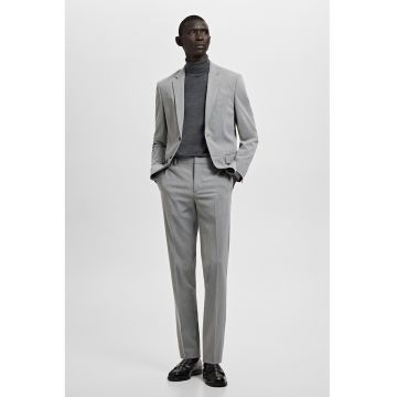 Sacou super slim-fit cu buzunare cu clapa - Gri