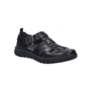 Sandale barbati -  08 - piele naturala - negru - Negru