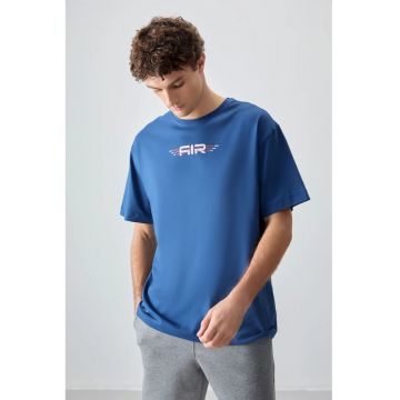 Tricou Barbati -  Oversized - Albastru Moroccan - Bumbac