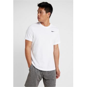 Tricou din bumbac cu decolteu la baza gatului