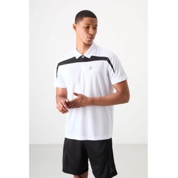 Tricou Polo  Barbati - 100% poliester - Alb