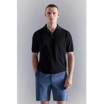 Tricou polo cu model uni - Albastru ultramarin