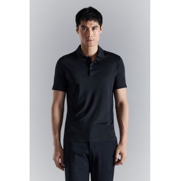 Tricou polo slim fit - Albastru ultramarin