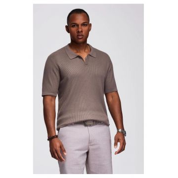 Tricou polo striat