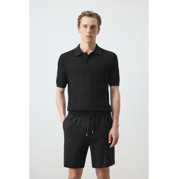 Tricou polo uni - Negru
