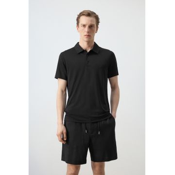 Tricou polo uni - Negru