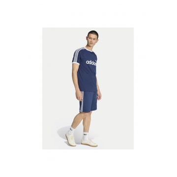 Tricou sport barbati -  slim fit - bleumarin - bumbac