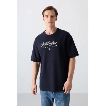 Tricou  supradimensionat bleumarin - Bleumarin