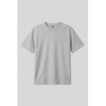 Tricou  supradimensionat - elastic - gri deschis - poliester-lycra