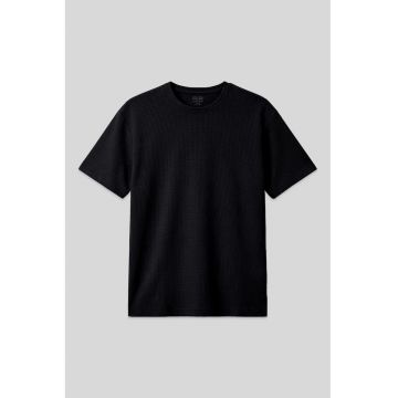 Tricou  supradimensionat - elastic - negru - poliester-lycra