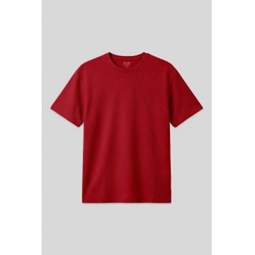 Tricou  supradimensionat - elastic - rosu - poliester-lycra