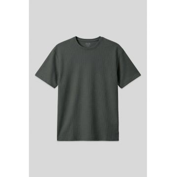 Tricou  supradimensionat - elastic - verde padure - poliester-lycra